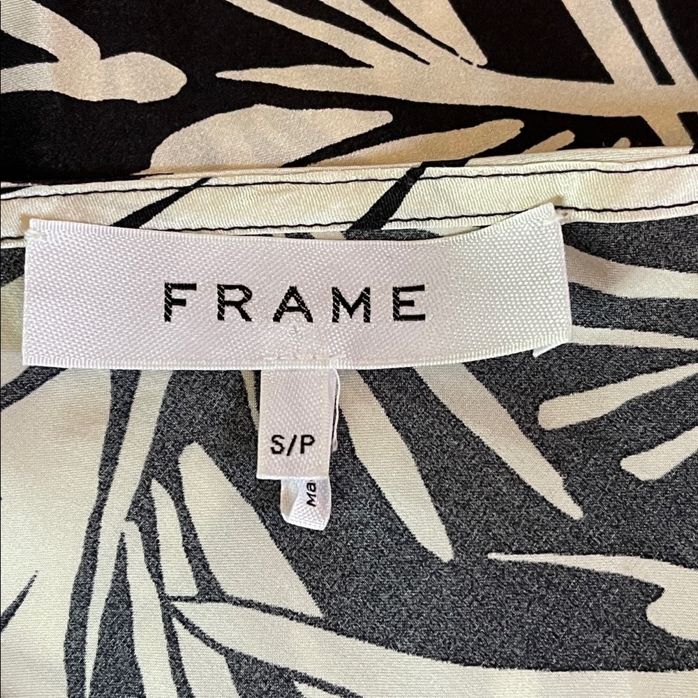 Frame Washable Silk Noir Multi Print Cami Adjustable Straps S - Picture 3 of 7